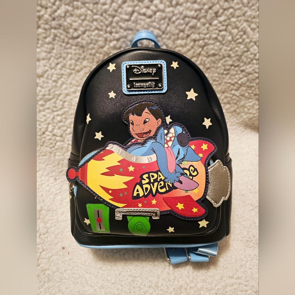 Disney Loungefly Lilo & Stitch Rocket Mini Backpack